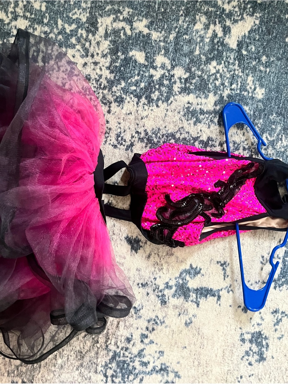 Weissman Hot Pink and Black Sequin Tutu Costume